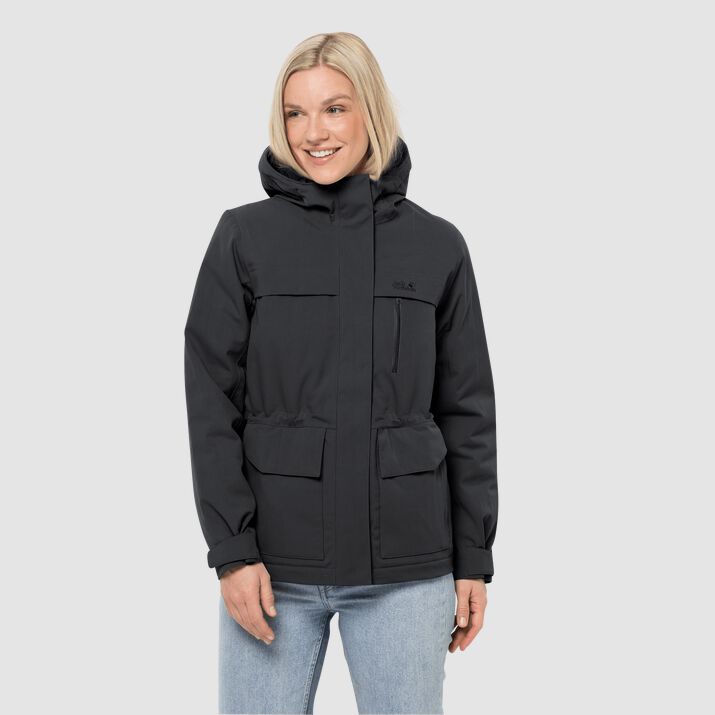 Chamarra Invierno Jack Wolfskin White Frost Mujer Negros Mexico-5948161